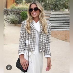 Zara Tweed Jacket NWT XS